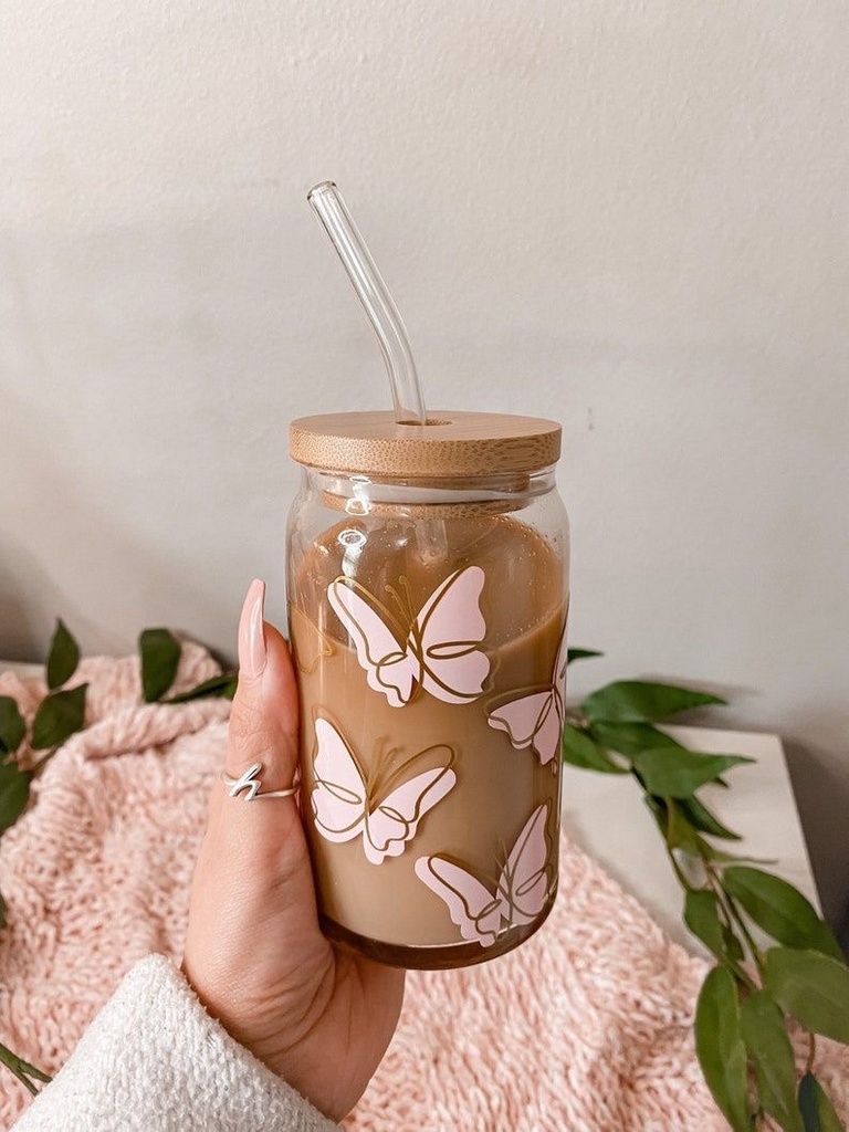 Vaso Mariposas 